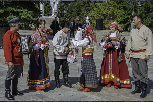 В День призывника музей-заповедник «Тарханы» показал театрализованное представление «Проводы в рекруты» 