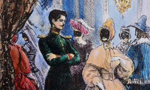 Первый вопрос викторины, посвященной 190-летию драмы М.Ю. Лермонтова «Маскарад»