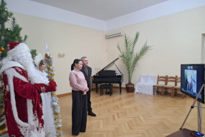 В «Тарханах» состоялся новогодний телемост с музеем из Новороссии