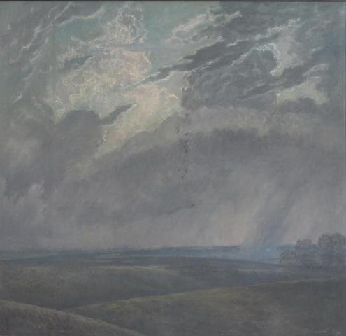 Тарханы. Гроза. 1991.  Б., пастель. 98х102