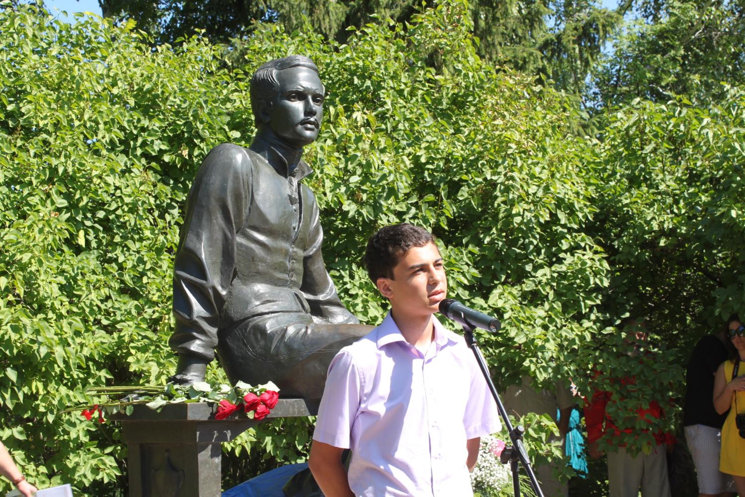 Танцис Андрей (г. Самара) - победитель международного конкурса "Читаем Лермонтова". Фотография Павленко Кристины