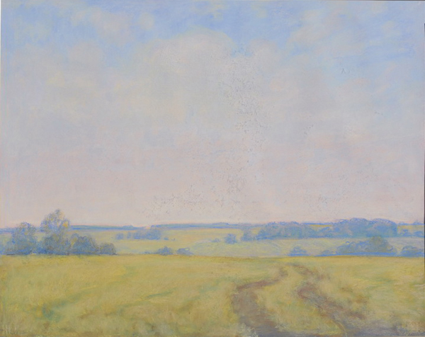 Тарханское поле. 2000. Б., пастель. 77х92