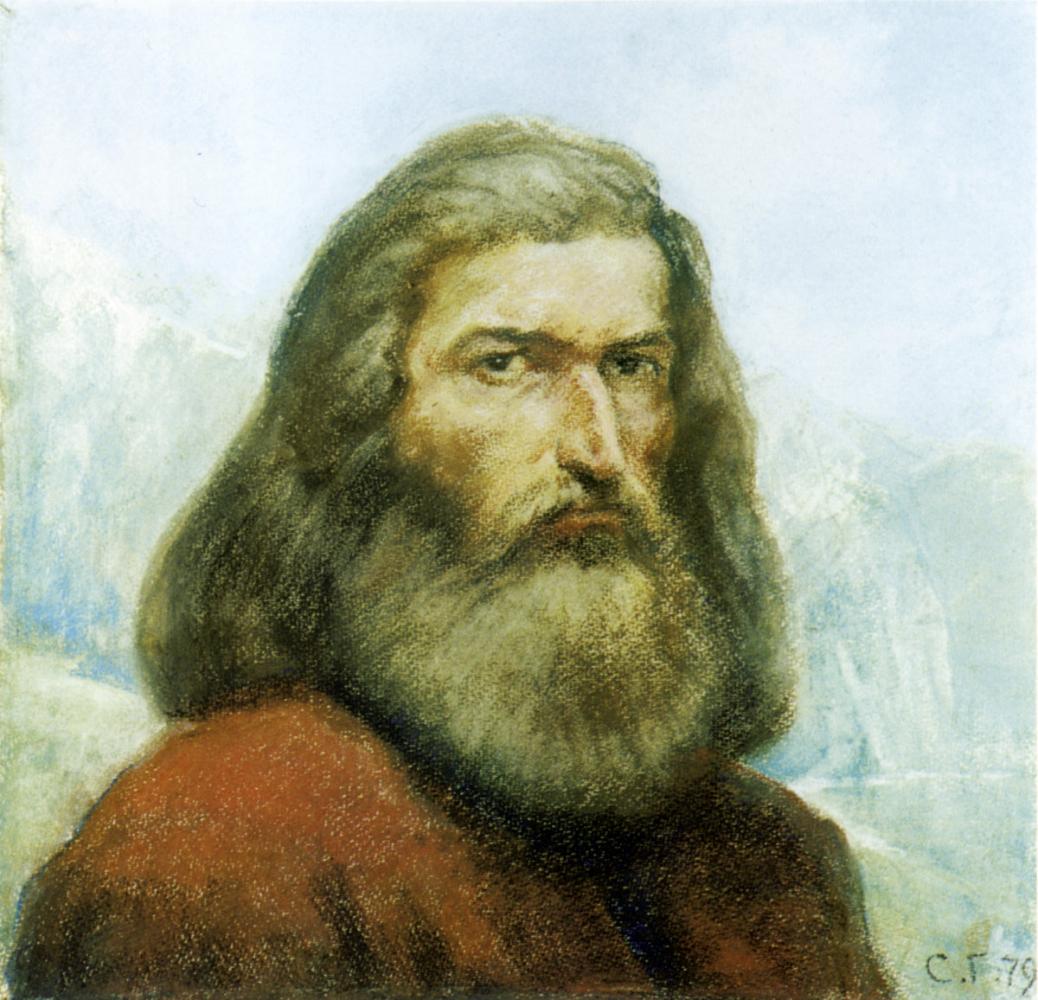 Чеченец Ваха. 1979. Б., пастель. 50х52