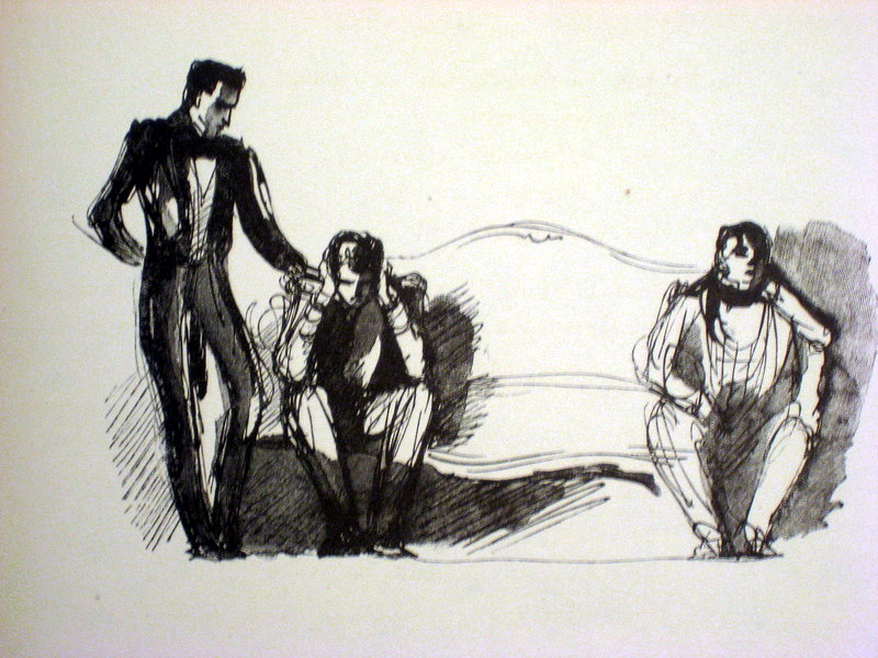 М.Ю. Лермонтов "Маскарад". Москва, ГИХЛ 1949 г. Художник Н.Кузьмин