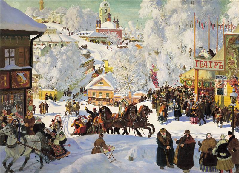 Кустодиев Б.М. Масленица. 1916