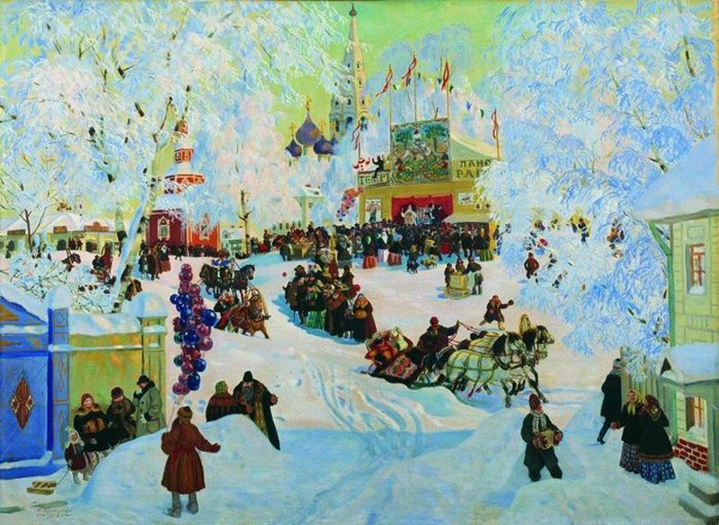 Кустодиев Б.М. Масленица. 1919