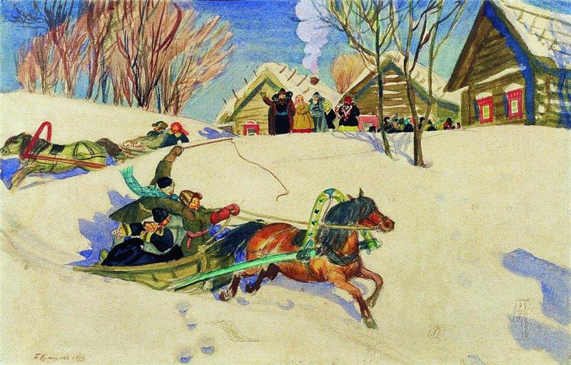 Кустодиев Б.М. Масленица. 1920