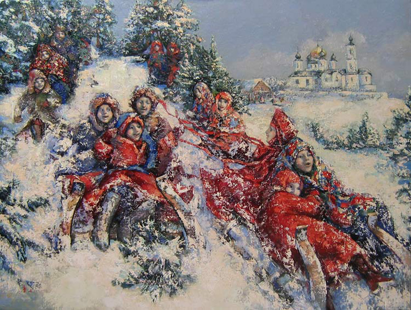 Рябчиков В. Катание на санях