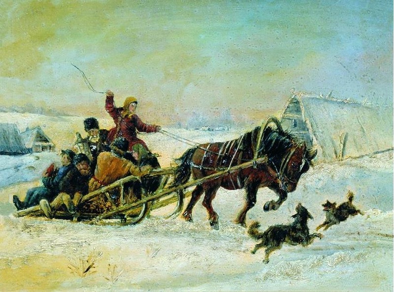 Сверчков Н.Е. На Масленице. Вторая половина XIX в.