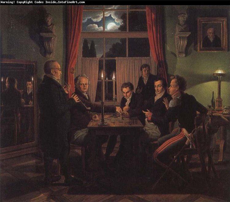 Иоганн Эрдман Хуммель (Johann Erdmann Hummel). «Игра в шахматы», 1818-1819 гг.