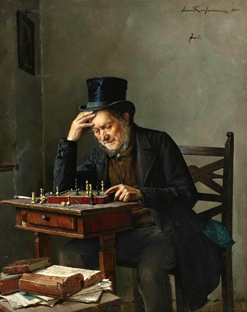 Исидор Кауфман (Isidor Kaufmann) (1853-1921). «Шахматист»