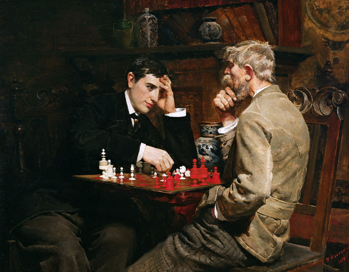 Джулиан Аштон (Julian Ashton). «Шах и мат», 1878 г.