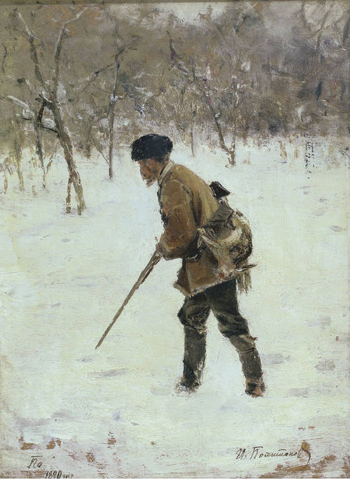 Похитонов И. «Охотник зимой», 1890 г.