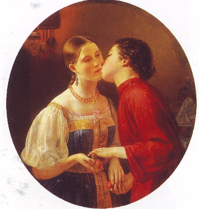 Горецкий Ф. «Христосование», 1850 г.