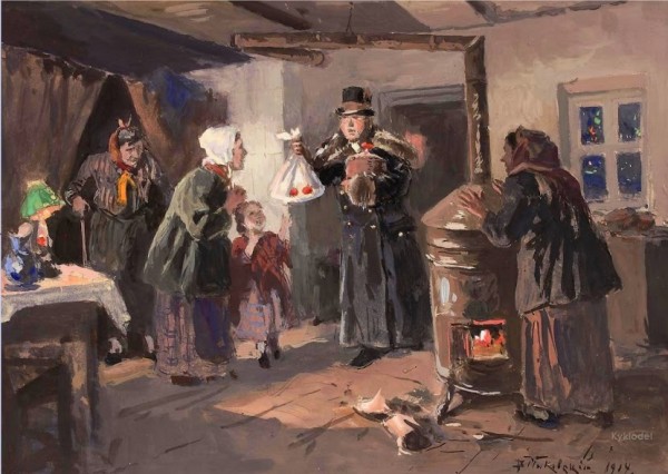 Маковский В.Е. «Весть о Пасхе», 1914 г.