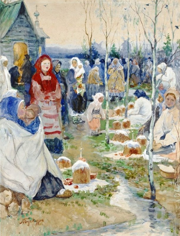 Бучкурия А.А. (1870–1942) «Пасхальное утро».