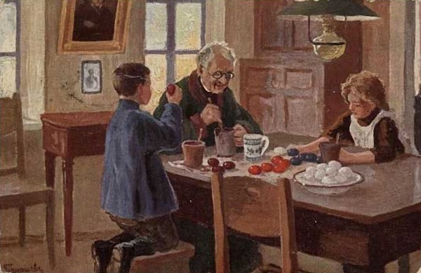 Гермашев (Бубело) М.М. (1867-1930) «Приготовление к Пасхе».