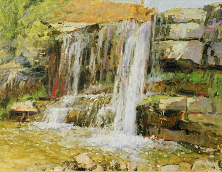 Зубков Р. Лермонтовский водопад. Холст, масло. 2007