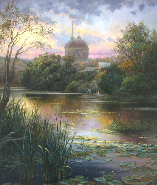 Никитский К.Ю. Вечер на Большом пруду. Тарханы. 2008
