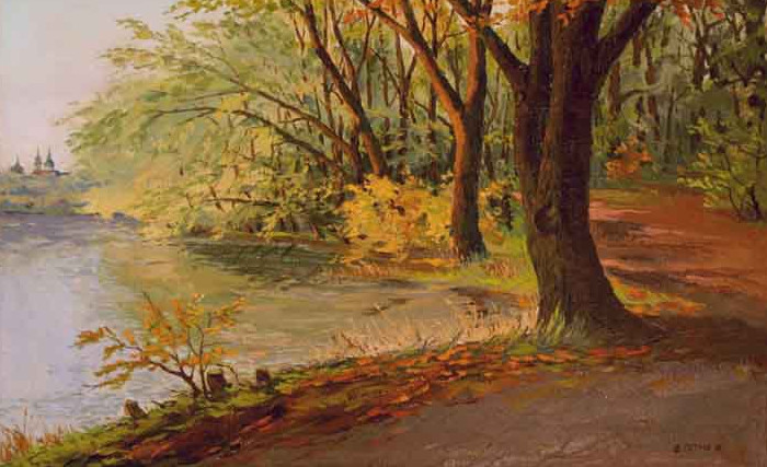 Петров В.А. Пруд в Тарханах. 2003