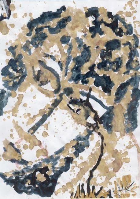 Волчек Л. Мцыри. Бумага, акрил.1998