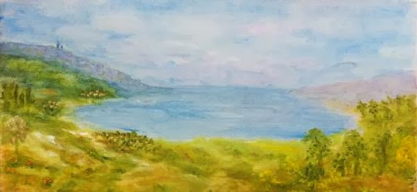 Бекман М. "В тумане моря голубом" (М.Ю.Лермонтов). Холст, масло