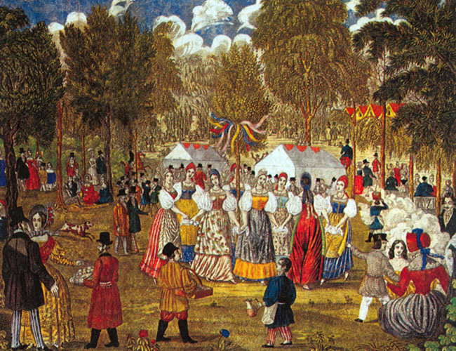 Грачев А. Семик, или гулянья в Марьиной Роще. 1845