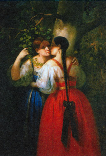 Осипов Д.О. Две девушки в день Семика.1860-1870-е