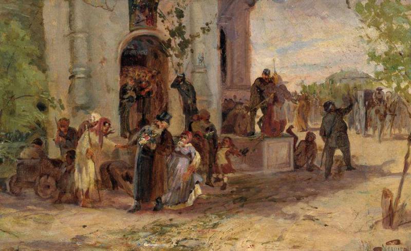 Нестеров М. Троицын день (эскиз неосуществленной картины). 1881