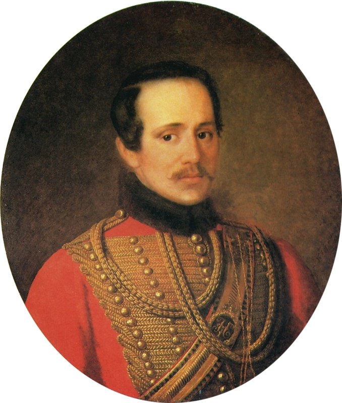 Горбунов К.А. М.Ю. Лермонтов в ментике лейб-гвардии Гусарского полка. 1883