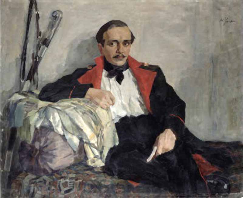 Ульянов Н. Портрет Михаила Лермонтова. 1941
