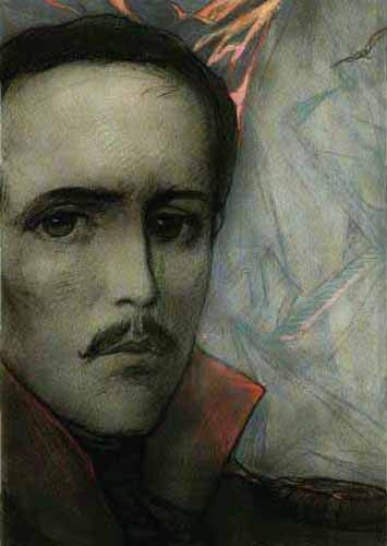 Глазунов И. Портрет М.Ю. Лермонтова. 1964