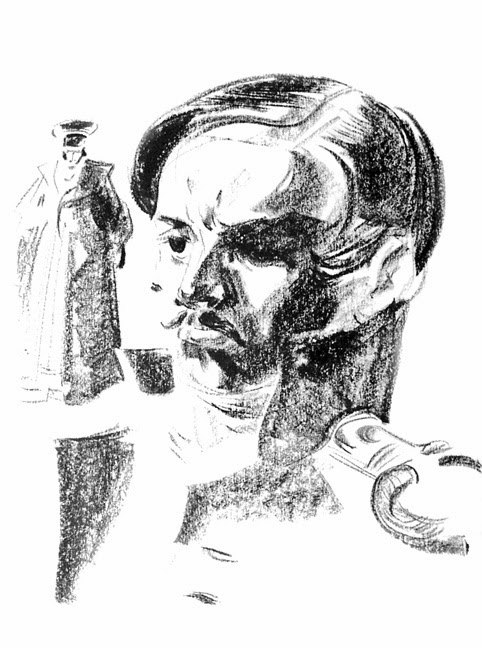Врублевский Ю. Набросок к портрету М. Лермонтова. 1970