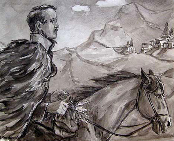 Могилевский А.П. Лермонтов на коне. 1964