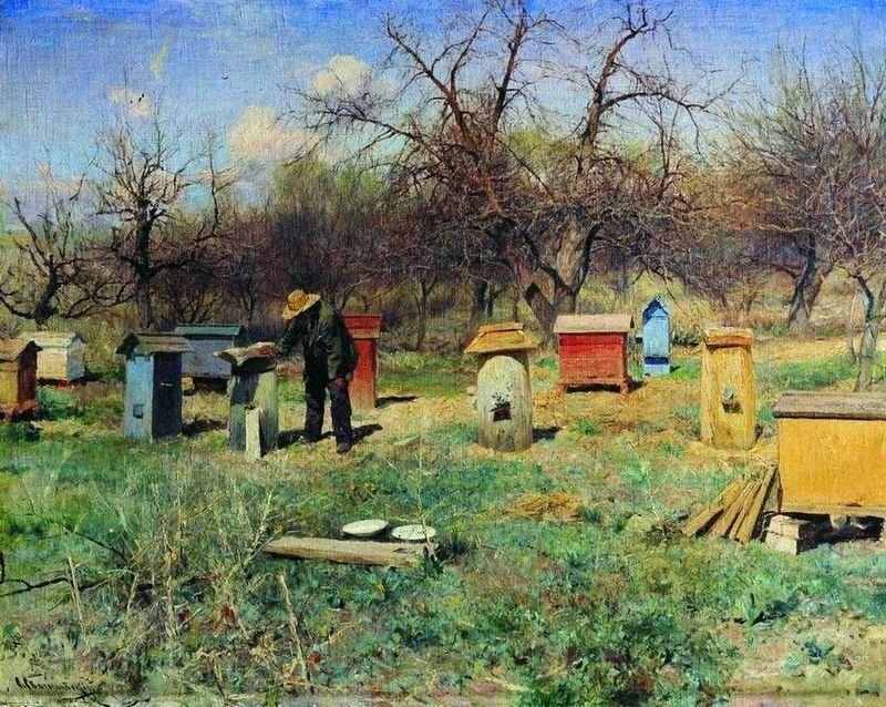 Светославский С.И. Весенний день. Пасека. 1899