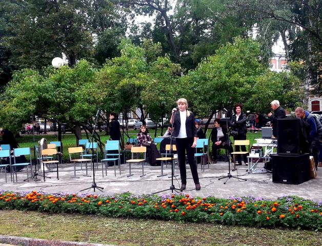 Сквер Д. Давыдова. Бородино. Стихи М.Ю. Лермонтова. Парад оркестров