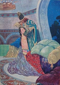 René Bull. Illustration for the ballet "Thamara"