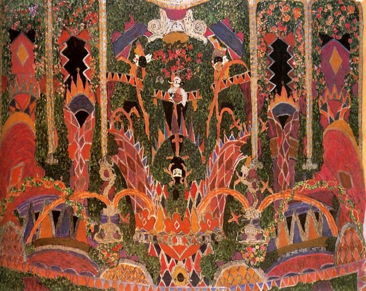 A.Y.Golovin. Design for drama Lermontov "Masquerade"