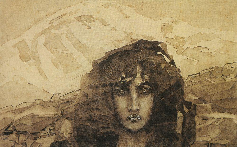 Врубель М.А. Голова Демона. 1890—1891