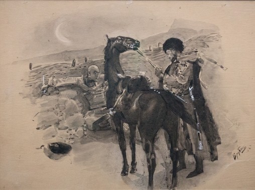 Врубель М.А. Казбич и Азамат. 1890—1891