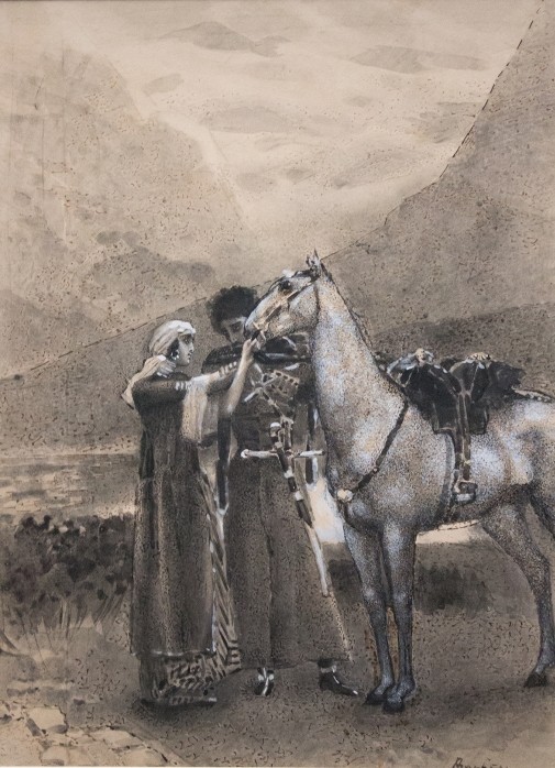 Врубель М.А. Прощание Зары с Измаил-Беем. 1891