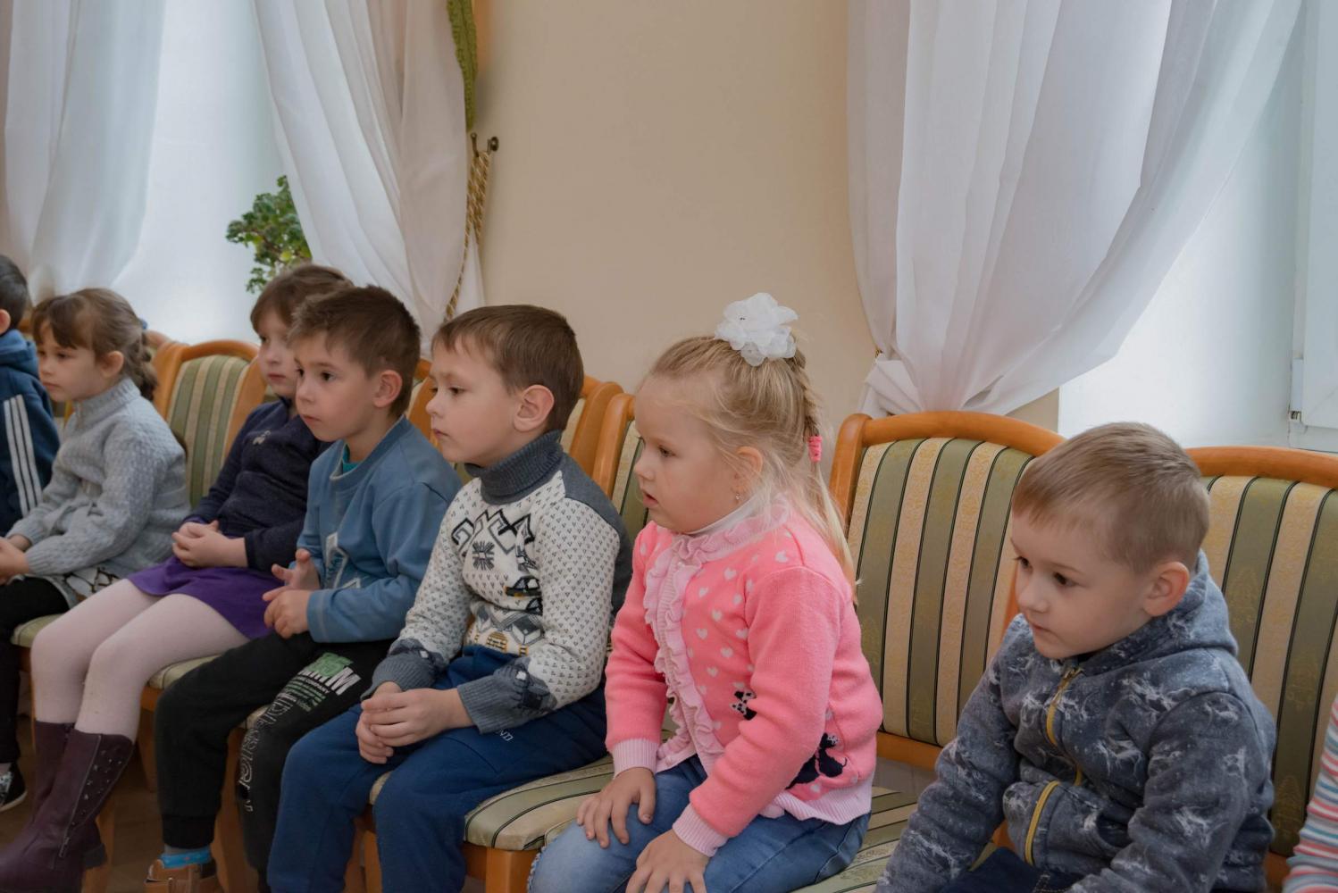 Воспитанники лермонтовского детского сада на занятии в «Тарханах». Фото В. Курносов