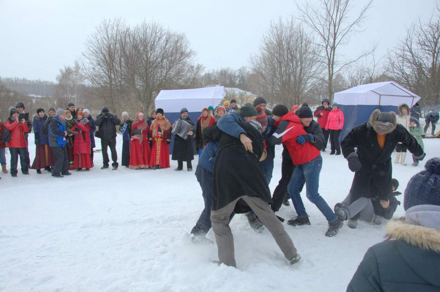 Широкая Масленица в «Тарханах». 18.2.2018 года. Фото В.А. Курносова
