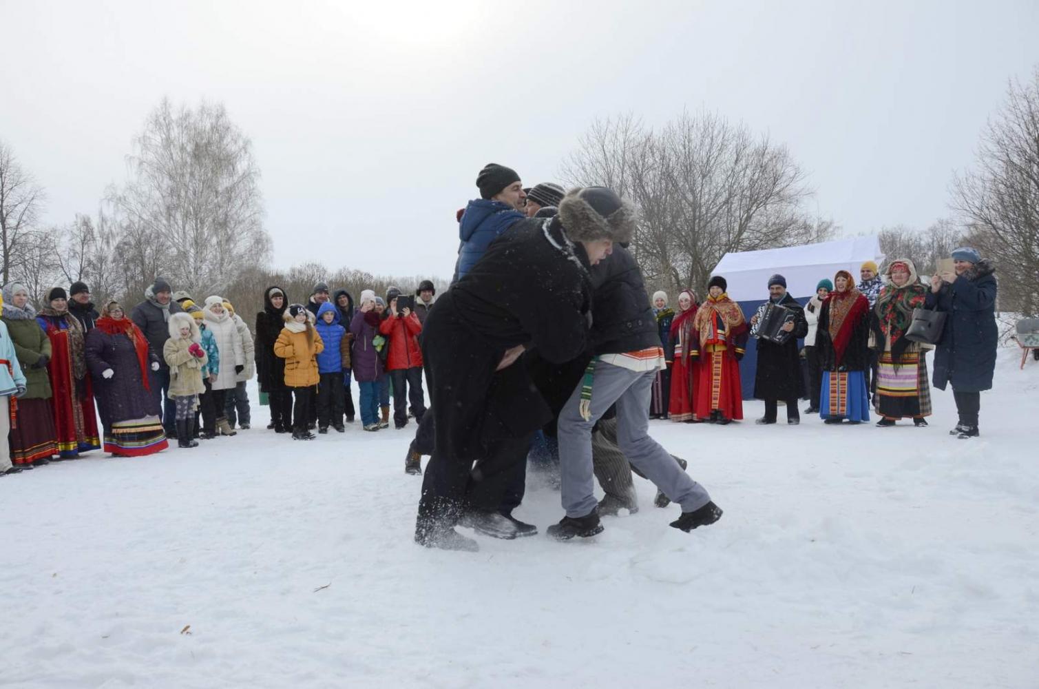 Широкая Масленица в «Тарханах». 18.2.2018 года. Фото В.А. Курносова