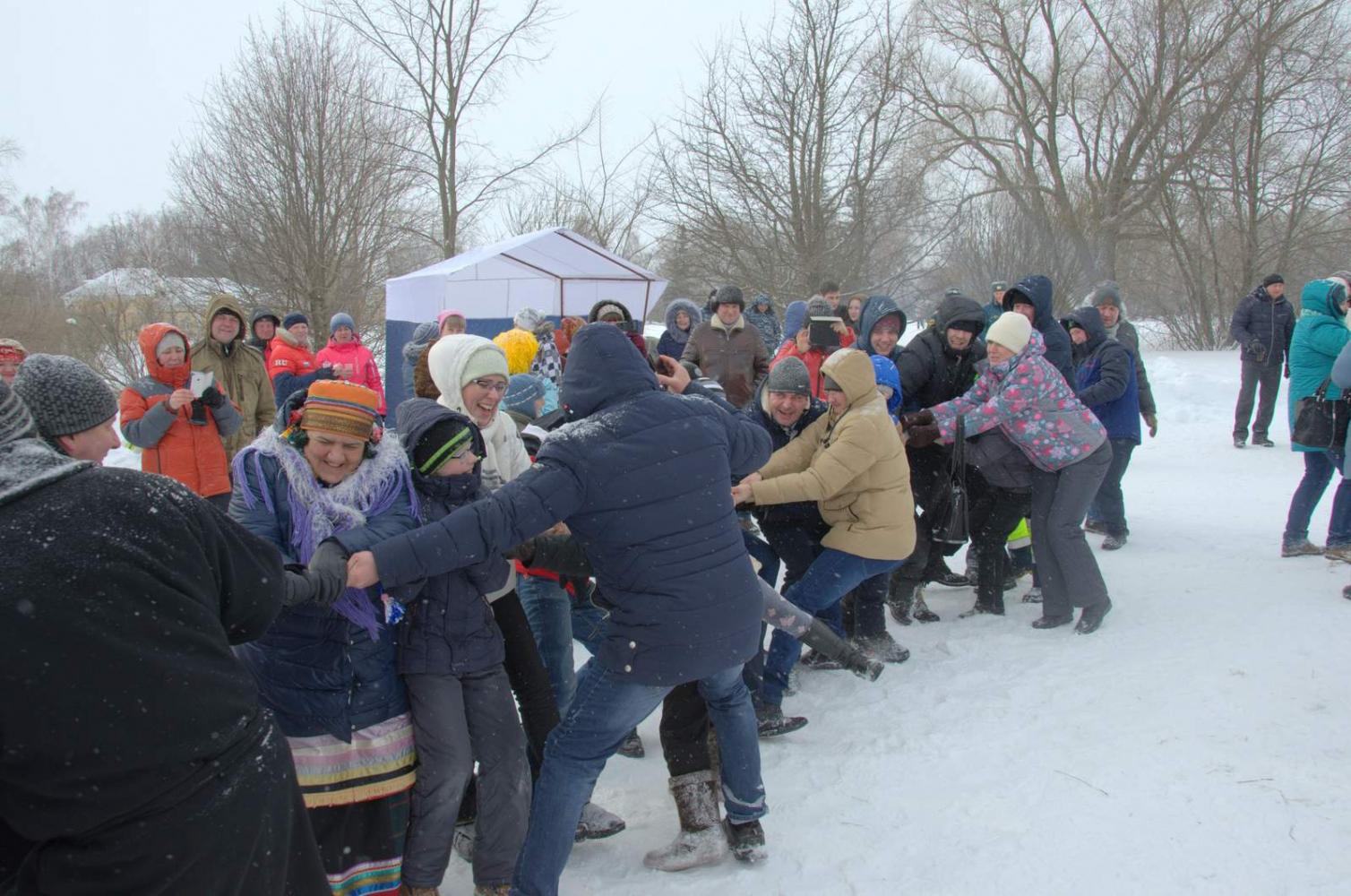 Широкая Масленица в «Тарханах». 18.2.2018 года. Фото В.А. Курносова
