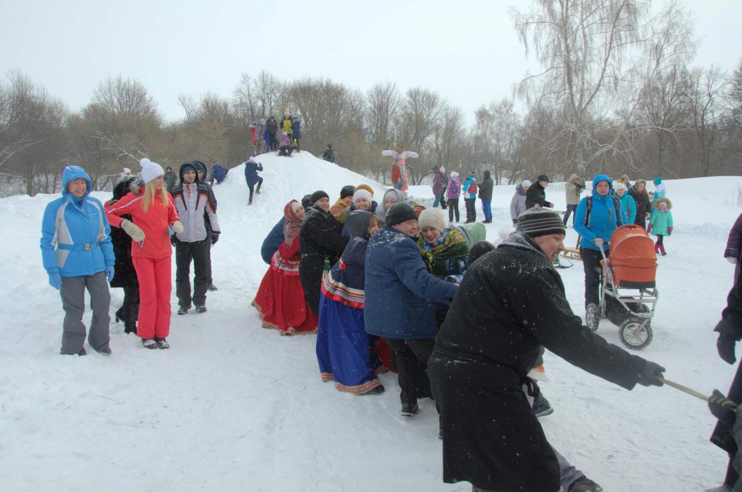 Широкая Масленица в «Тарханах». 18.2.2018 года. Фото В.А. Курносова