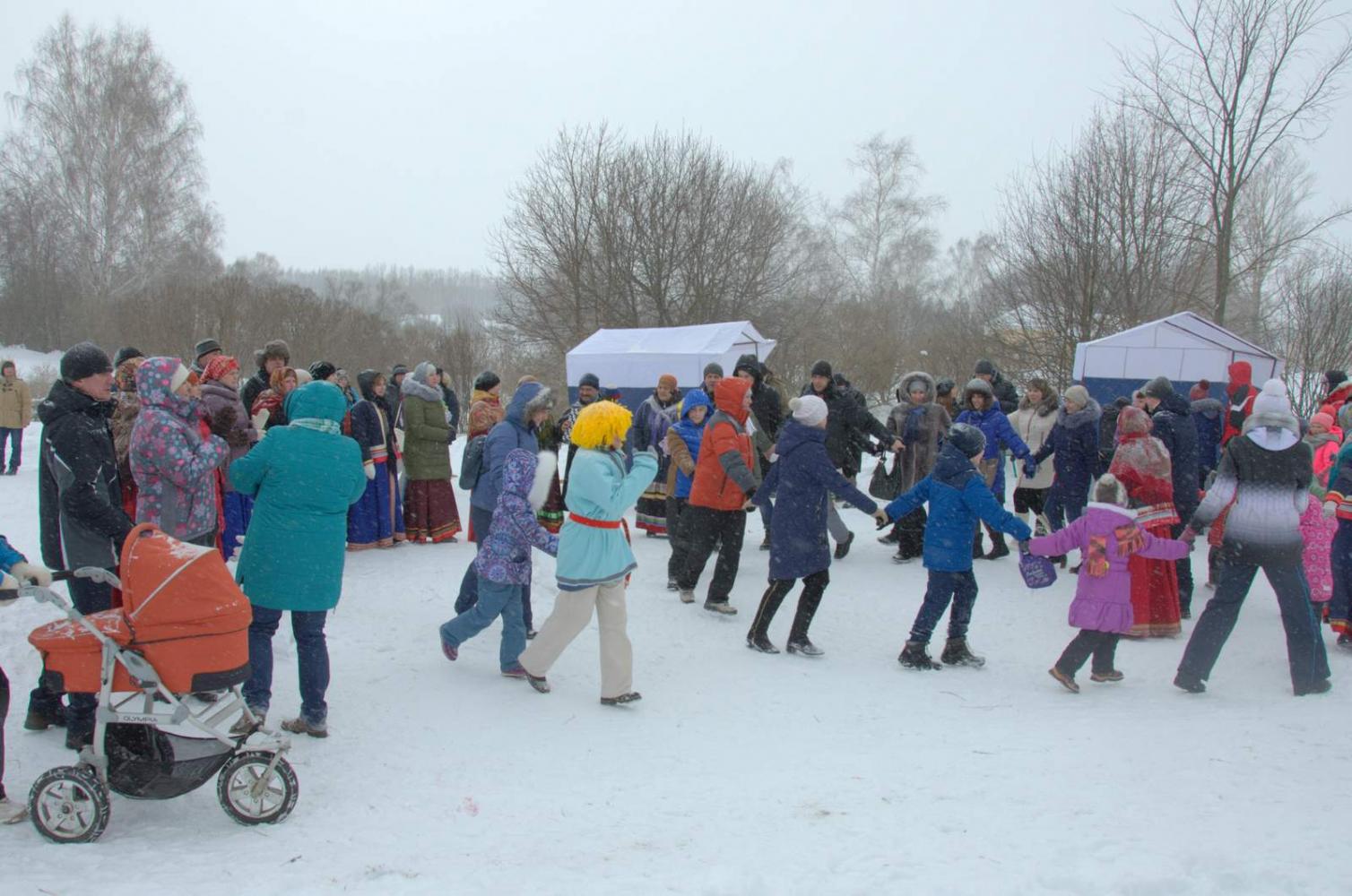 Широкая Масленица в «Тарханах». 18.2.2018 года. Фото В.А. Курносова