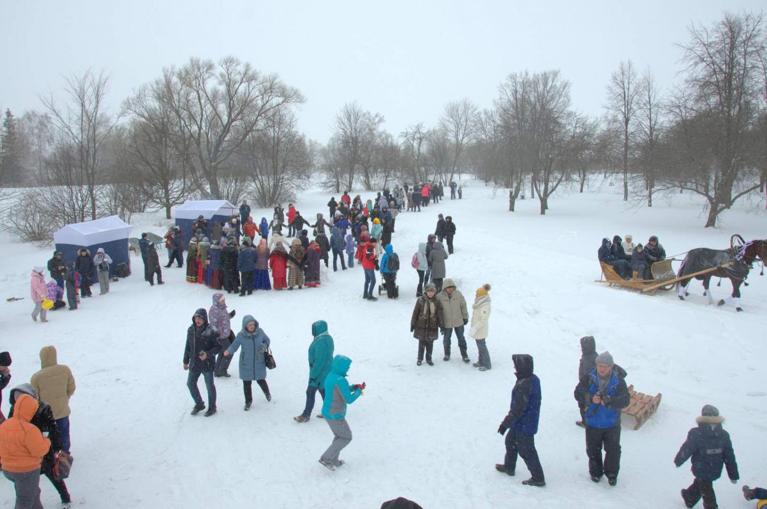 Широкая Масленица в «Тарханах». 18.2.2018 года. Фото В.А. Курносова