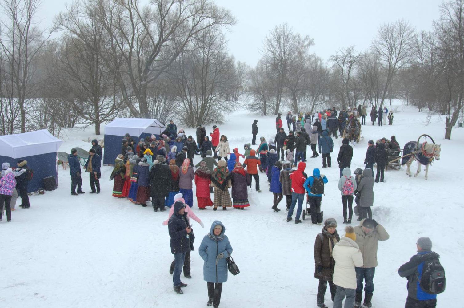 Широкая Масленица в «Тарханах». 18.2.2018 года. Фото В.А. Курносова