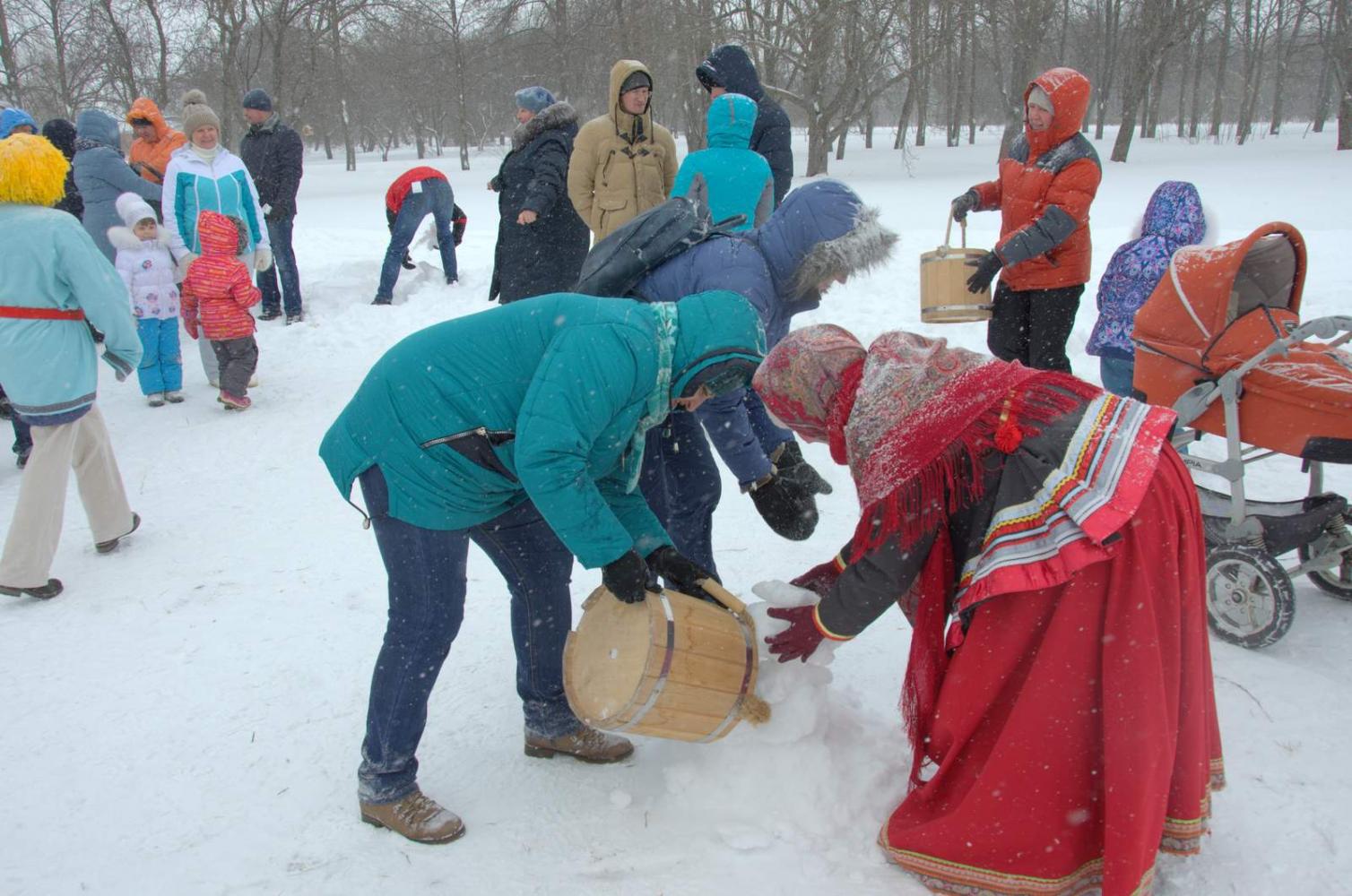 Широкая Масленица в «Тарханах». 18.2.2018 года. Фото В.А. Курносова